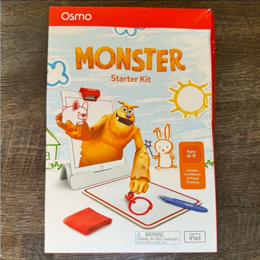 Osmo - Monster Starter Kit for iPad, Ages 4-9, 3 Educational Games